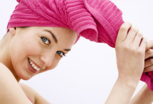 photolibrary_rf_photo_of_woman_towel_drying_hair