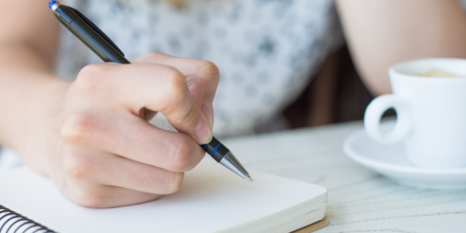 businesswoman with a note-book